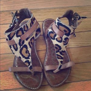Sam Edelman - leopard & brown sandals size 6
